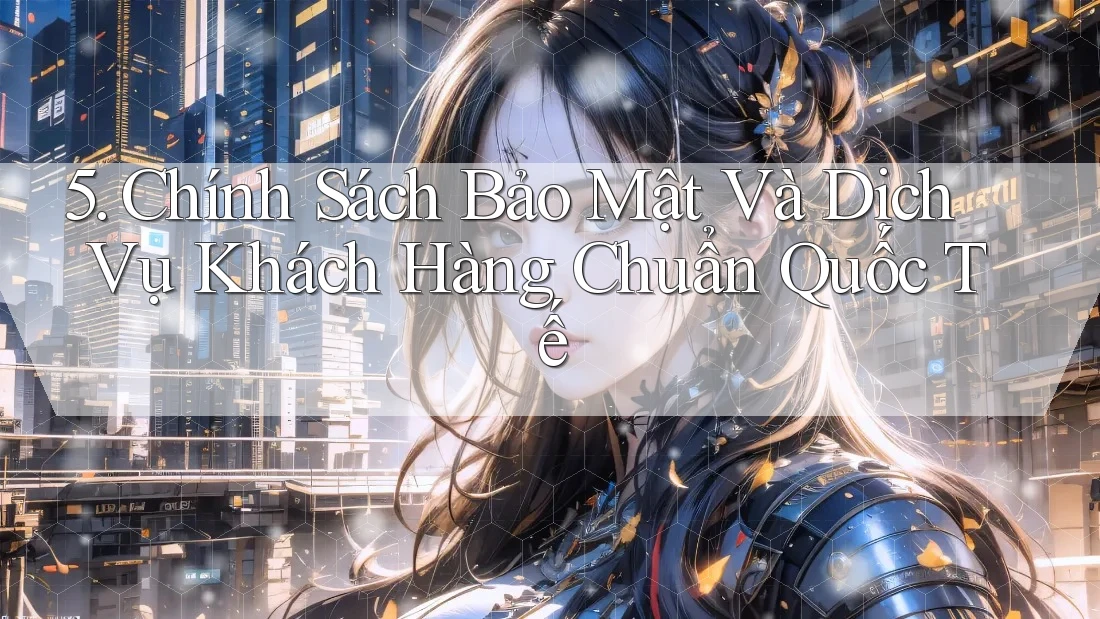 5. Chính Sách Bảo Mật Và Dịch Vụ Khách Hàng Chuẩn Quốc Tế
