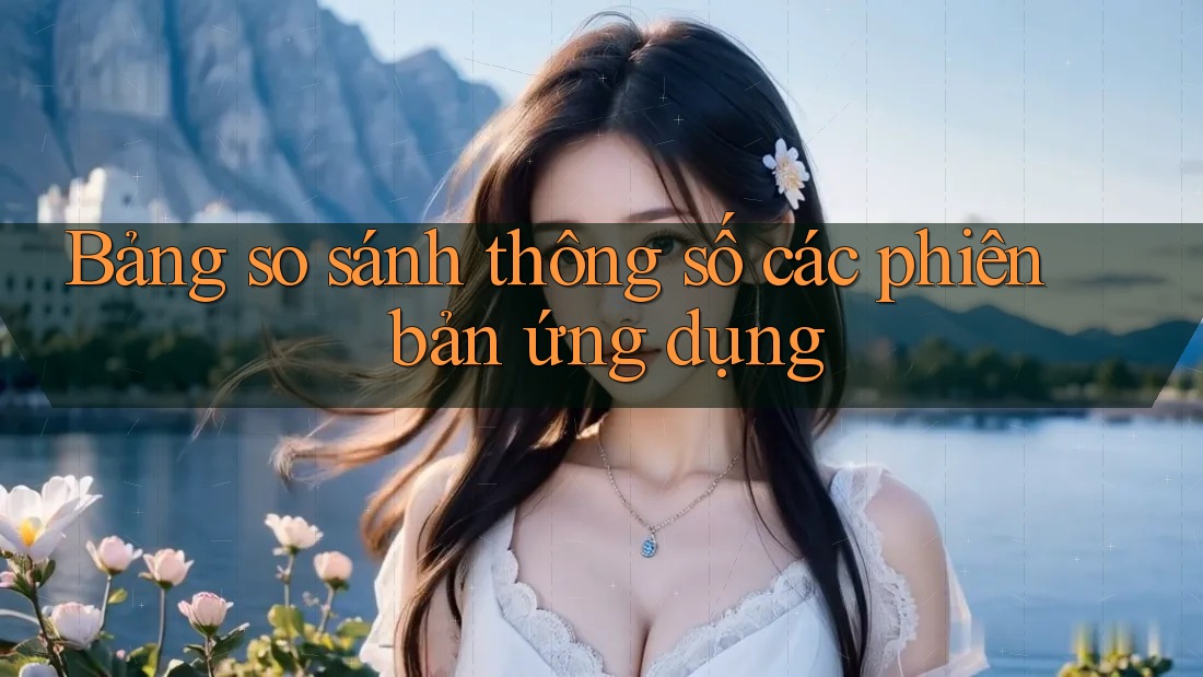 Bảng so sánh thông số các phiên bản ứng dụng