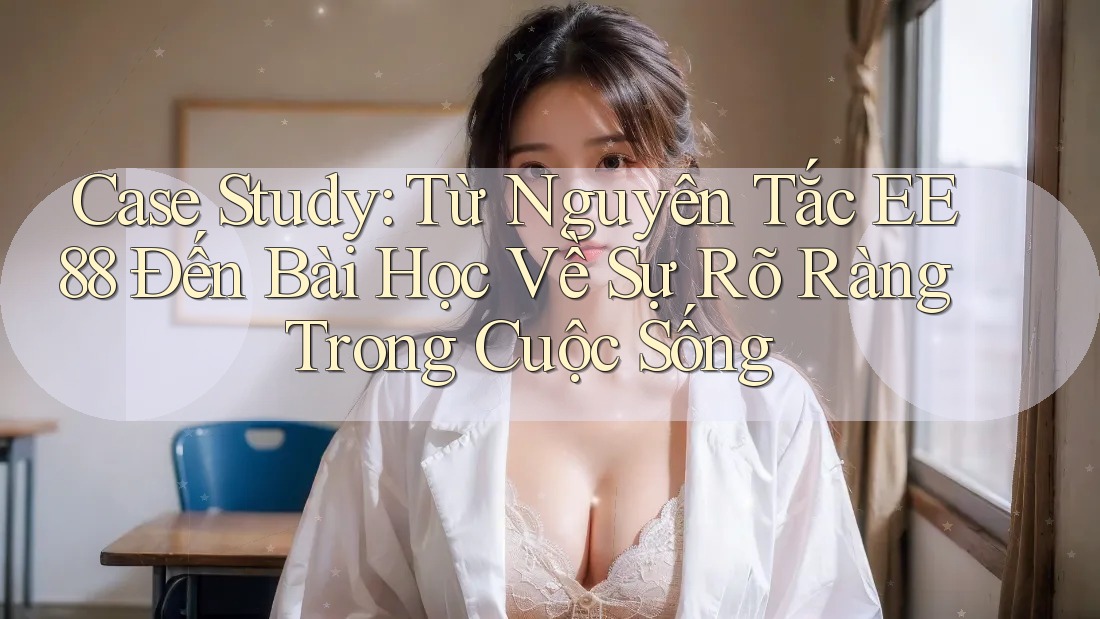 Case Study: Từ Nguyên Tắc EE88 Đến Bài Học Về Sự Rõ Ràng Trong Cuộc Sống