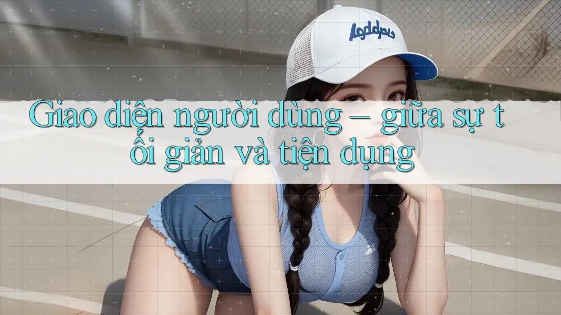 Giao diện người dùng – giữa sự tối giản và tiện dụng Giao diện người dùng – giữa sự tối giản và tiện dụng