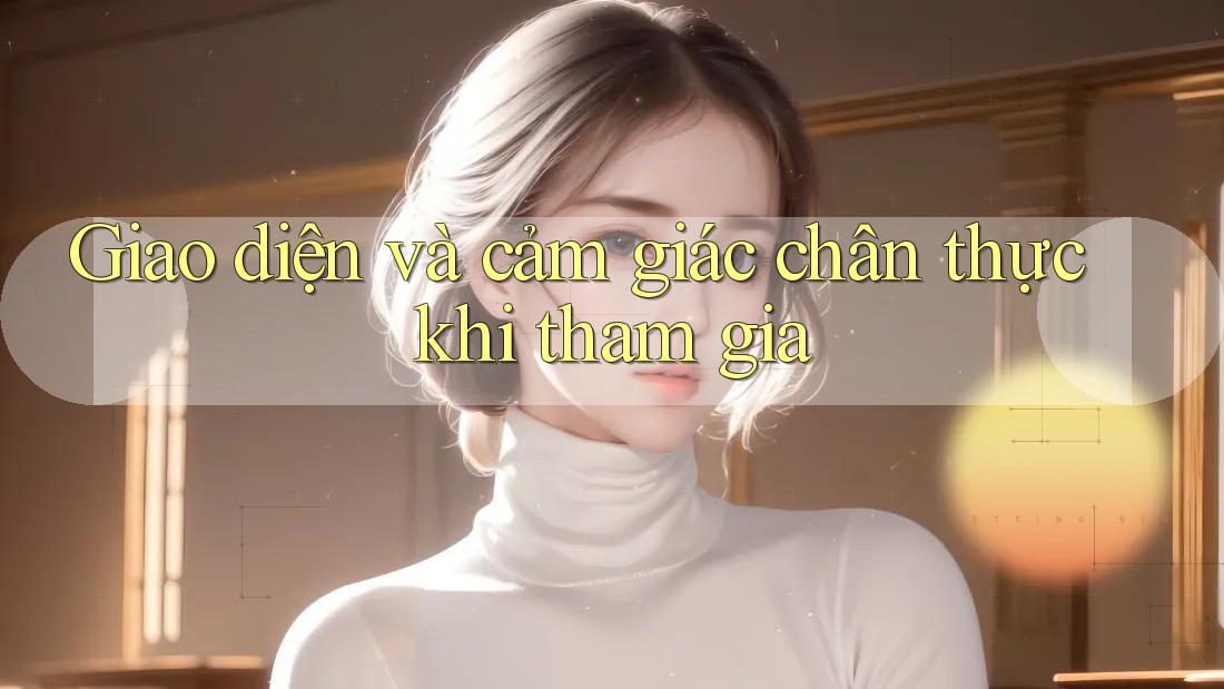 Giao diện và cảm giác chân thực khi tham gia Giao diện và cảm giác chân thực khi tham gia