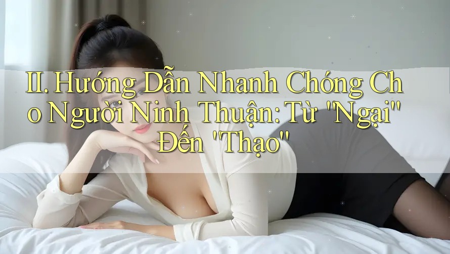 II. Hướng Dẫn Nhanh Chóng Cho Người Ninh Thuận: Từ “Ngại” Đến “Thạo” II. Hướng Dẫn Nhanh Chóng Cho Người Ninh Thuận: Từ “Ngại” Đến “Thạo”
