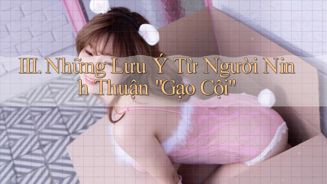 III. Những Lưu Ý Từ Người Ninh Thuận “Gạo Cội” III. Những Lưu Ý Từ Người Ninh Thuận “Gạo Cội”