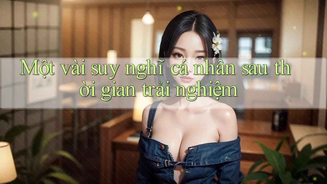 Một vài suy nghĩ cá nhân sau thời gian trải nghiệm