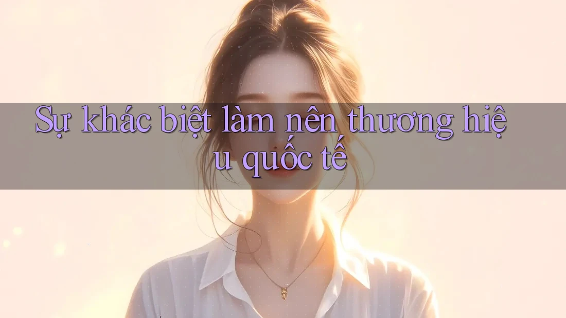 Sự khác biệt làm nên thương hiệu quốc tế