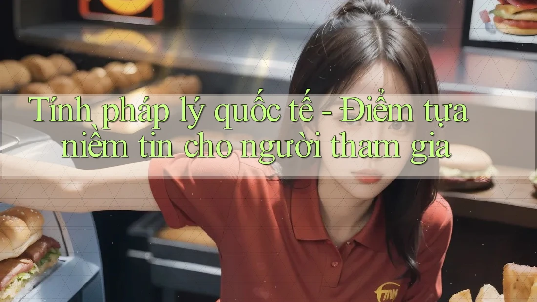 Tính pháp lý quốc tế - Điểm tựa niềm tin cho người tham gia